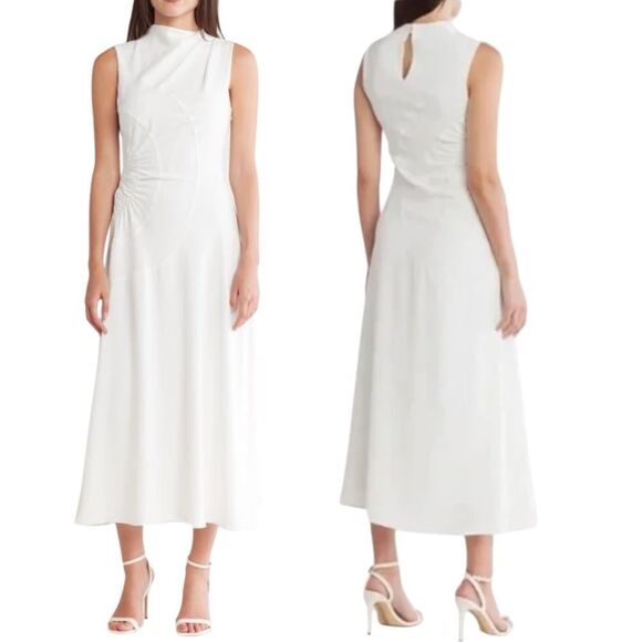 A.L.C. Dresses & Skirts - A.L.C. Kaia Gathered Sleeveless Midi Dress Size 8